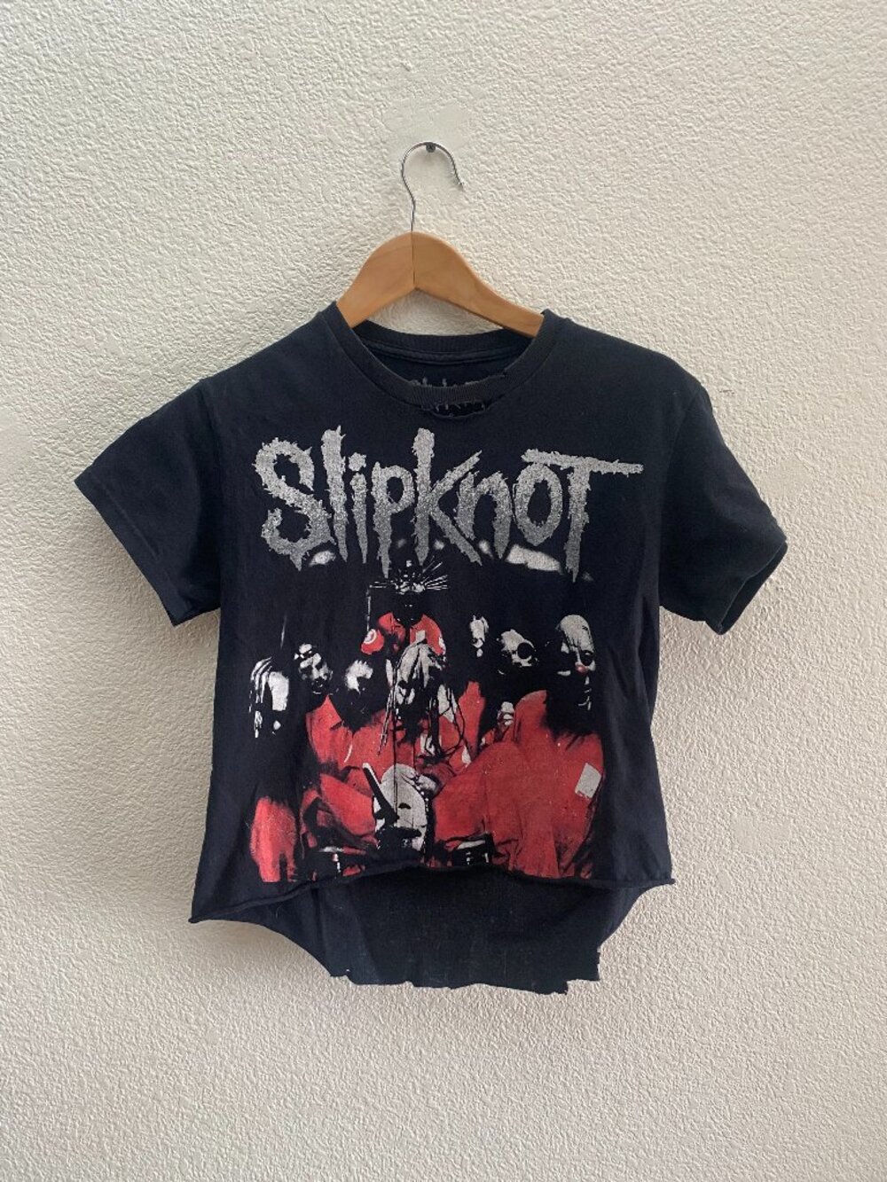 Slipknot Official Band T-Shirt Adult Unisex Small Concert Tour Altered Cropped